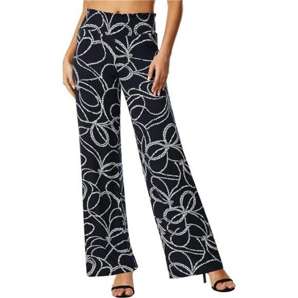 Women's Casual Wide Leg Floral Print Palazzo Lounge Pant 15 - Picture 1 of 5